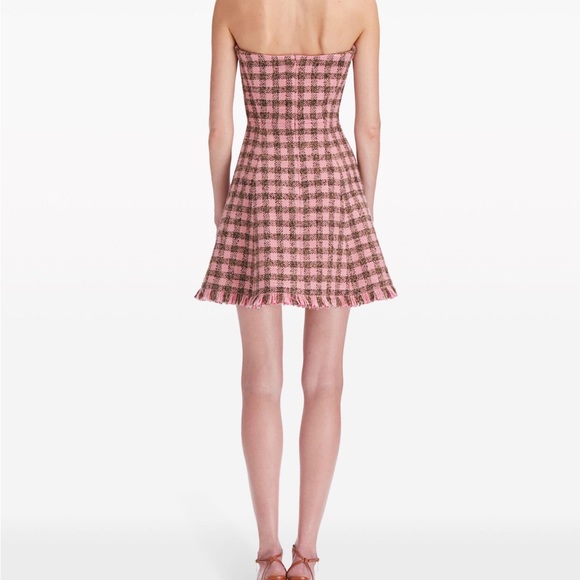 Oscar de la renta checked tweed mini dress NWT - Picture 4 of 13